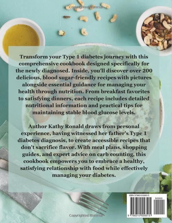 TYPE 1 DIABETES COOKBOOK FOR THE NEWLY DIAGNOSED: Healthy, Easy and Well Balanced Low-Sugar and Low-Carb Diabetic Diet Recipes| Full Color Edition (Healthy & Simple Cookbook Collection) - Image 2