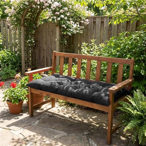 Coussin de banc en peluche pour vos après-midis de détente sur la balançoire du porche - 5