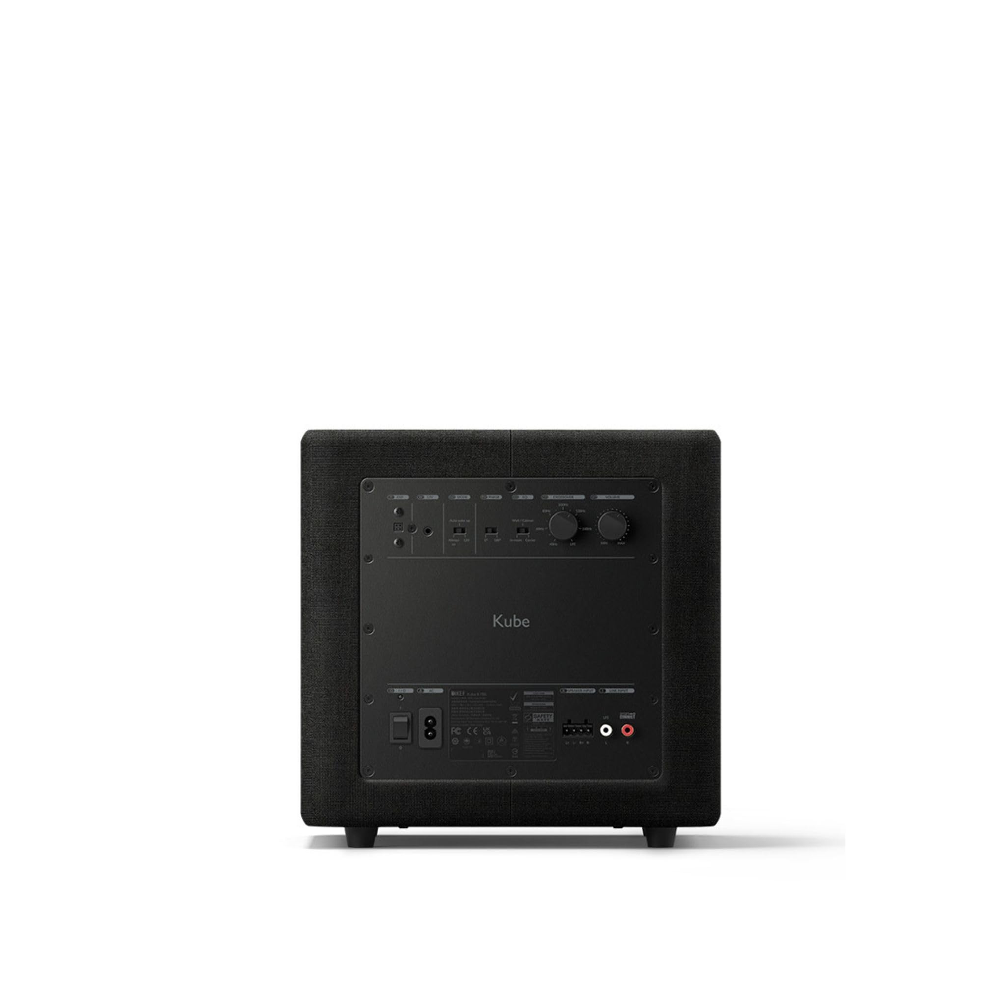 KEF Kube 8 MIE Caisson de Basses Noir 300W RMS 8 Pouces iBX Intelligent Bass Extension