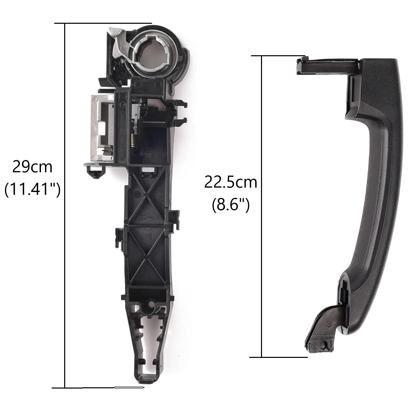 Twowinds - Maneta y Mecanismo 806070377R Compatible con Renault Master 3, Opel Movano, Nissan NV400 (2010-) - Puerta Delantera Izquierda (Lado Conductor), Puerta Corredera Derecha (Lado Pasajero)