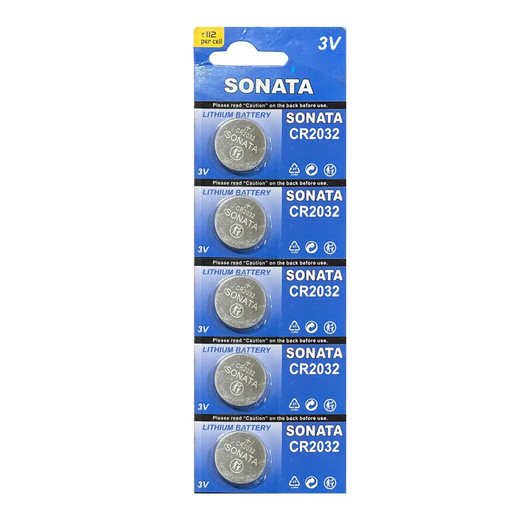 Imaginea CR2032 Lithium Batteries 3V Coin Cell Batteries | Pack of 5 | Suitable for use in Scales, wearables, Medical Devices & Watches, Camera, Calculators, Car Security Alarm, Keyless Car Remotes-image-33