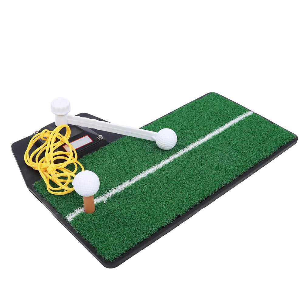 Práctica de Entrenamiento de Swing de Golf Estera Verde Entrenador Estera de césped PP Suave y Duradera Uso en Interiores y Exteriores en el Patio Trasero