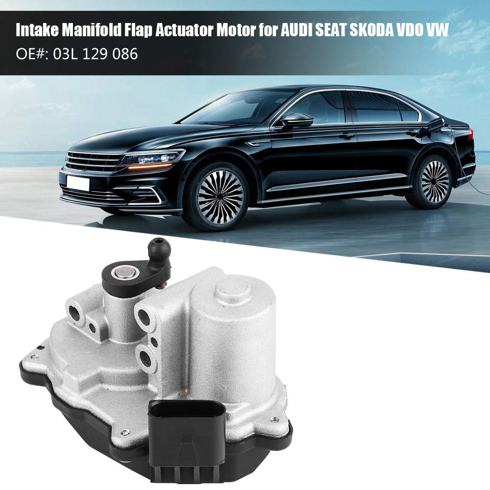 VOBOR Actuador del colector de admisión,Actuador de Aleta de colector de admisión,03L 129 086, A2C92454100, VAG03L129086, 03L129086V, para AUDI SEAT SKODA VDO