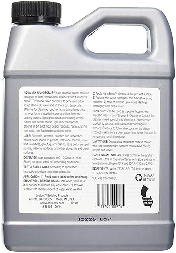 Miniatura 2 de Aqua Mix Nanoscrub Potente limpiador abrasivo cuarto de galón 32 oz