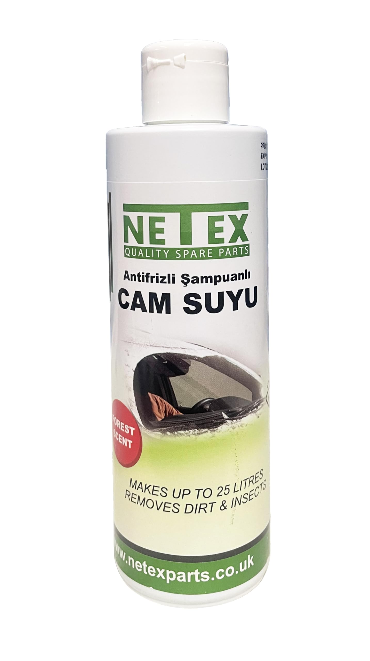 250ml Süper Konsantre Cam Suyu Katkısı, Antifrizli ve Şampuanlı