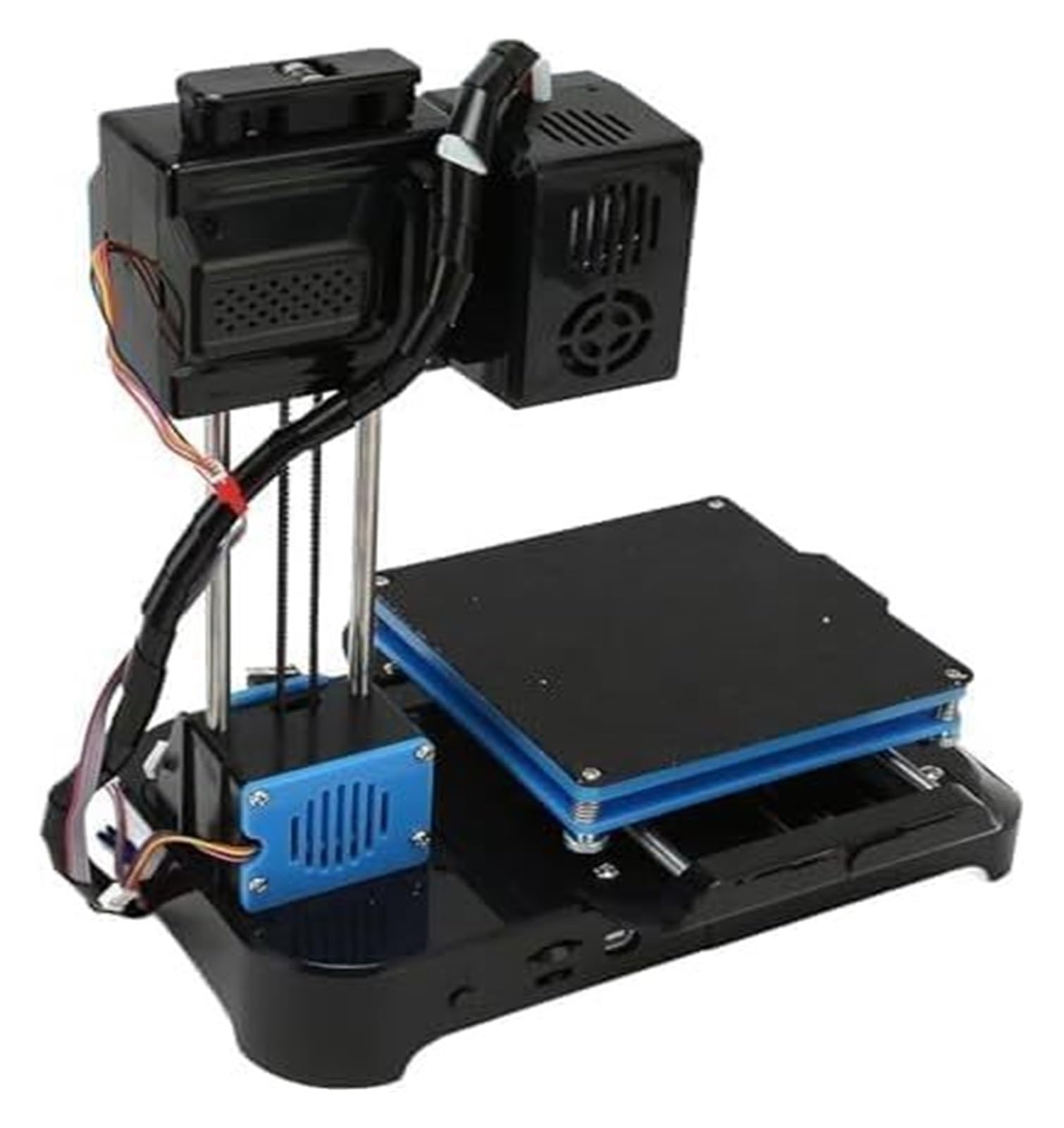 Mini stampante 3D portatile for principianti e studenti - Area di stampa 100x100x100 mm, completamente open source, funzionamento silenzioso.(Black)