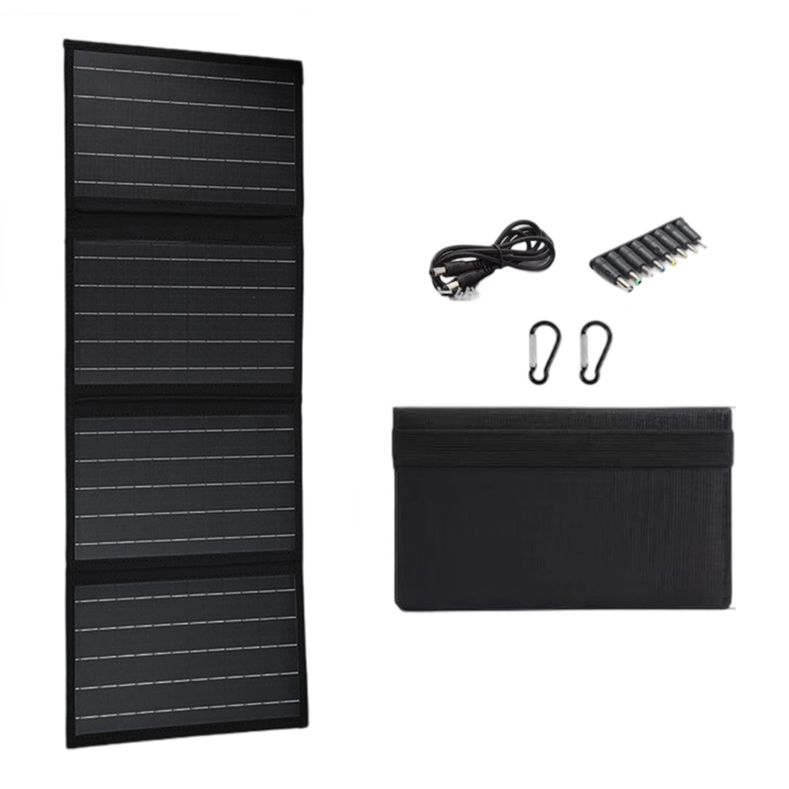40W Monocrystalline Folding Solar Charges Cell Plate Folding Solar Panel Charging Device for Outdoor Camping Travel Panel Charging Device