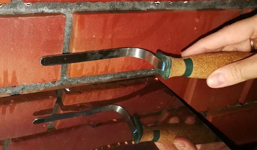 Fugblech Edelstahl, Profi Ledergriff Premium