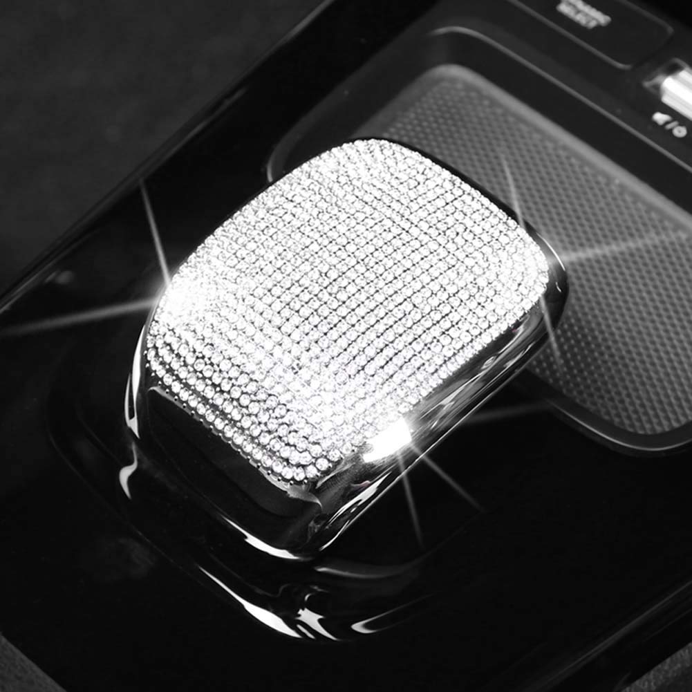 Pursuestar Bling Bling Crystal Central Control Gear Shift Knob Mouse Cover Car Interior Accessories Trim Sticker Decals for Mercedes Benz A CLA Class 2019 2020 2021(not for B GLA GLB)