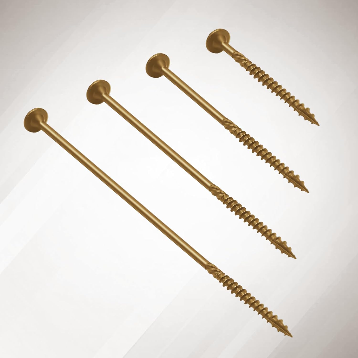 3 Inch Deck Screws 150Pcs, Heavy-Duty Structural Wood Screws, Rust Resistant Timber Screws for Timber/Log/Landscaping Wood, T30 Star Bit (#14×3" Yellow)