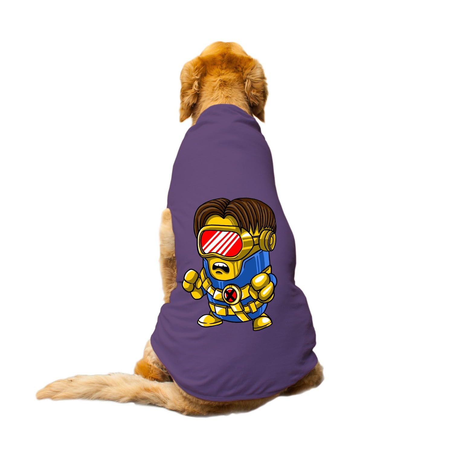 Funketti Dog T-Shirt Cyclops Minion Printed Round Neck Sleeveless Tank/Tee Comfort, Breathable, Lightweight Dog Clothes/Apparel for Small/Medium and Big Dogs Breeds.(Purple/L) (B0CCHZJ8K6) Amazon Price History, Amazon Price Tracker