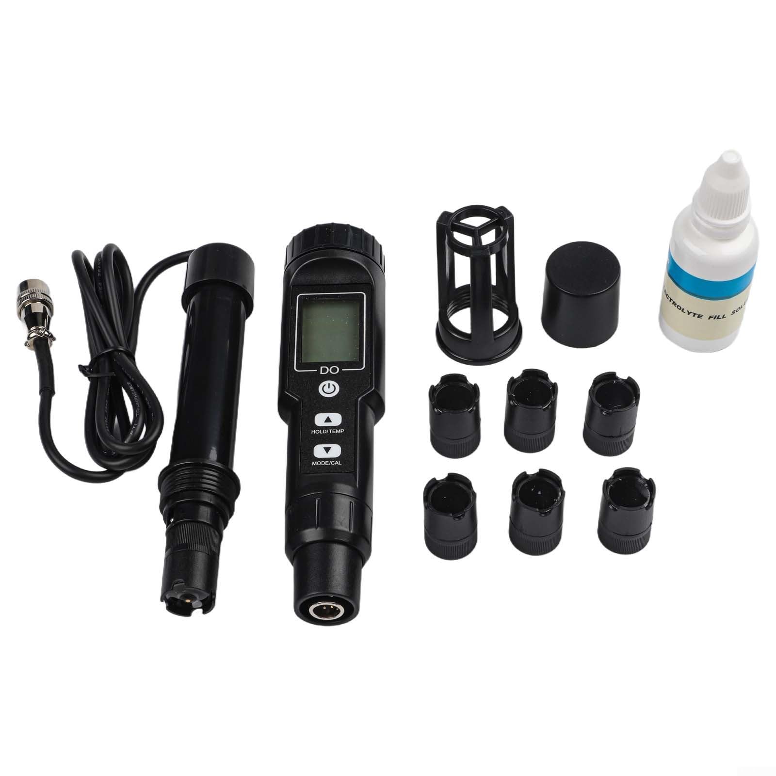 Digitaler Gelöster Sauerstoff Messgerät Do Meter 0,0-30,0 Mg/l Konzentration Tester Mit Automatischer Temperaturkompensation Für Aquakultur Und Labor Schwarz