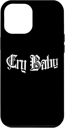iPhone 12 Pro Max Cry Baby Retro Logo gráfico regalo Renaissance Hipster Friends Case