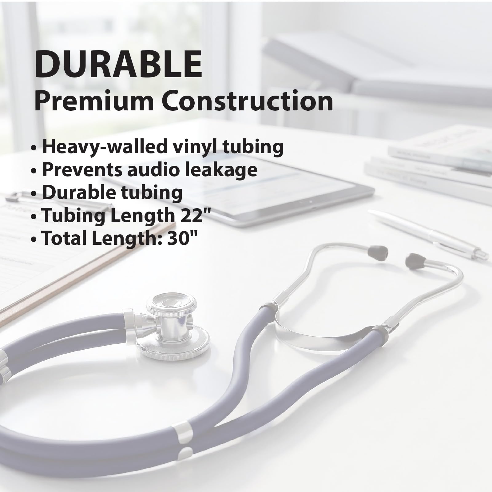 Veridian 05-11002 Sterling Series Sprague Rappaport-type Stethoscope, Navy Blue