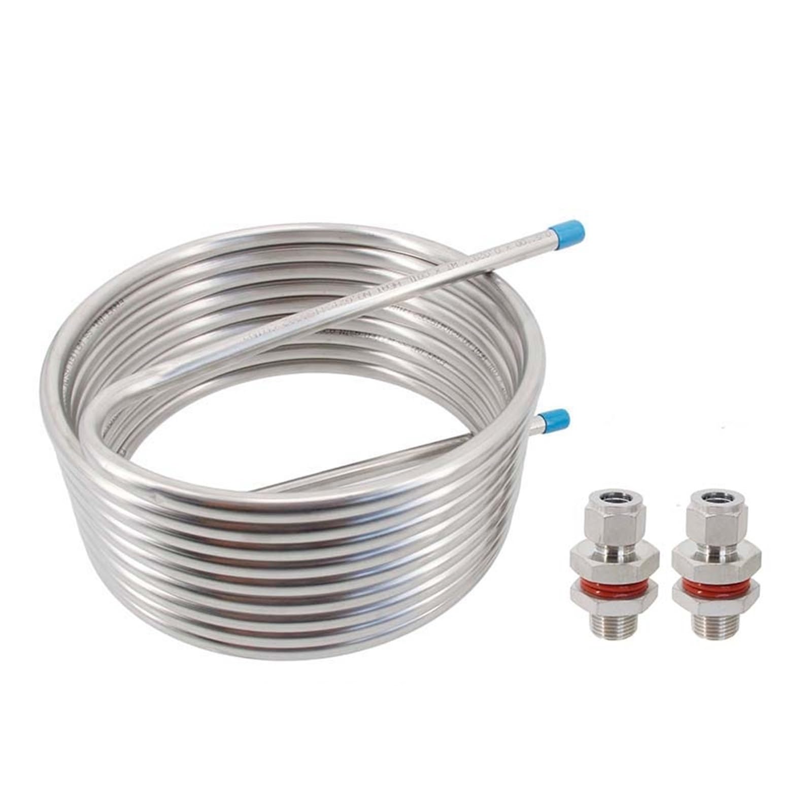 Scambiatore di calore, Di Ammostamento A Ricircolo Di Scambio Termico Senza Saldature Da 25 Piedi (7,6 Metri) Bobina In Acciaio Inossidabile 304 Tubi Da 1/2 "Diametro 10" 12 "(10 inch Diameter)