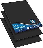 Vista 30 de Mega Format Hojas de plástico de PVC expandido, hoja blanca rígida de 6 x 12 pulgadas para manualidades, señalización y exhibiciones, tablero de PVC