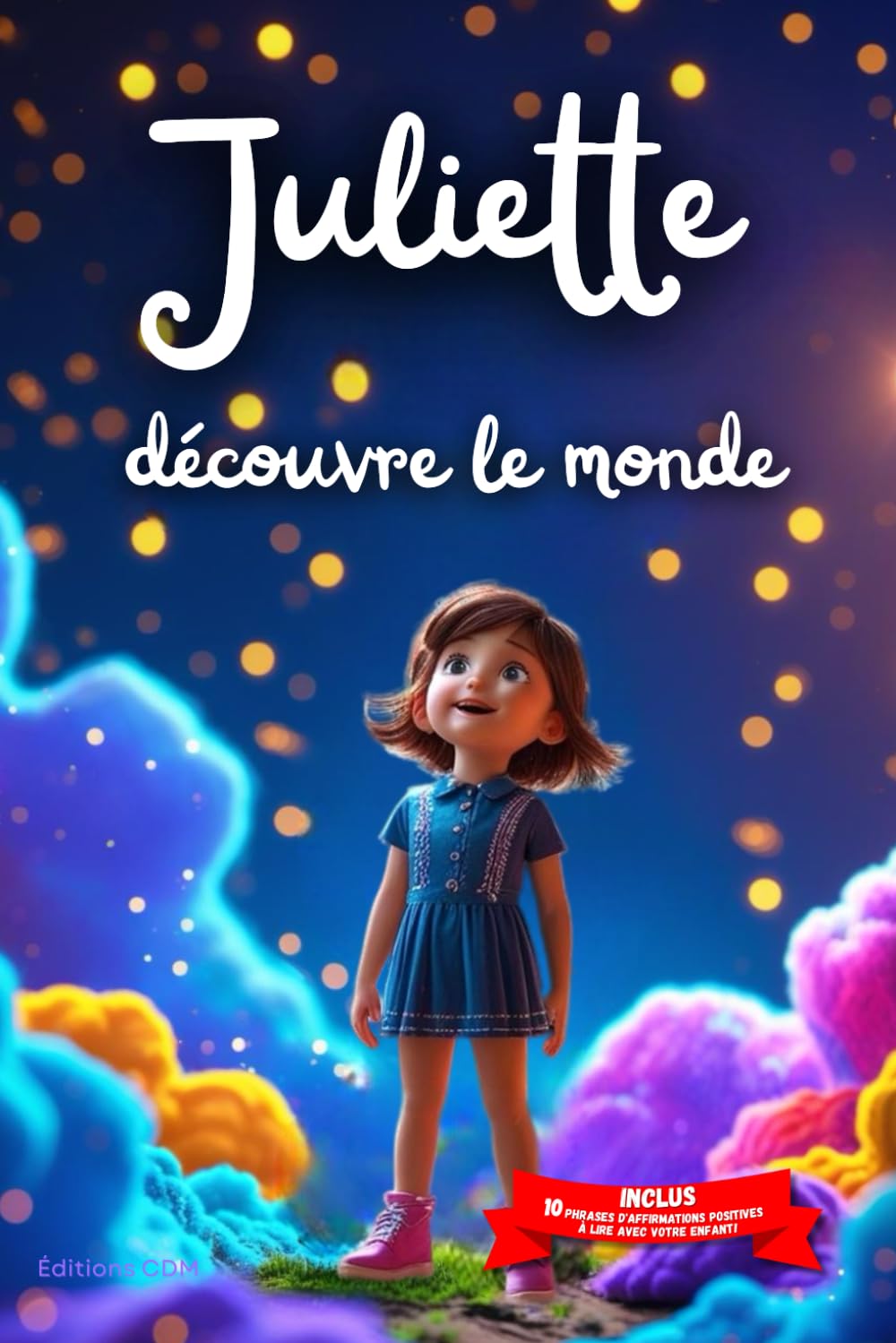 Juliette découvre le monde: Livre personnalisé prénom, mini-histoires magiques, aventures, confiance en soi, leçons de vie, affirmations positives, ... famille, endormissement paisible : Juliette