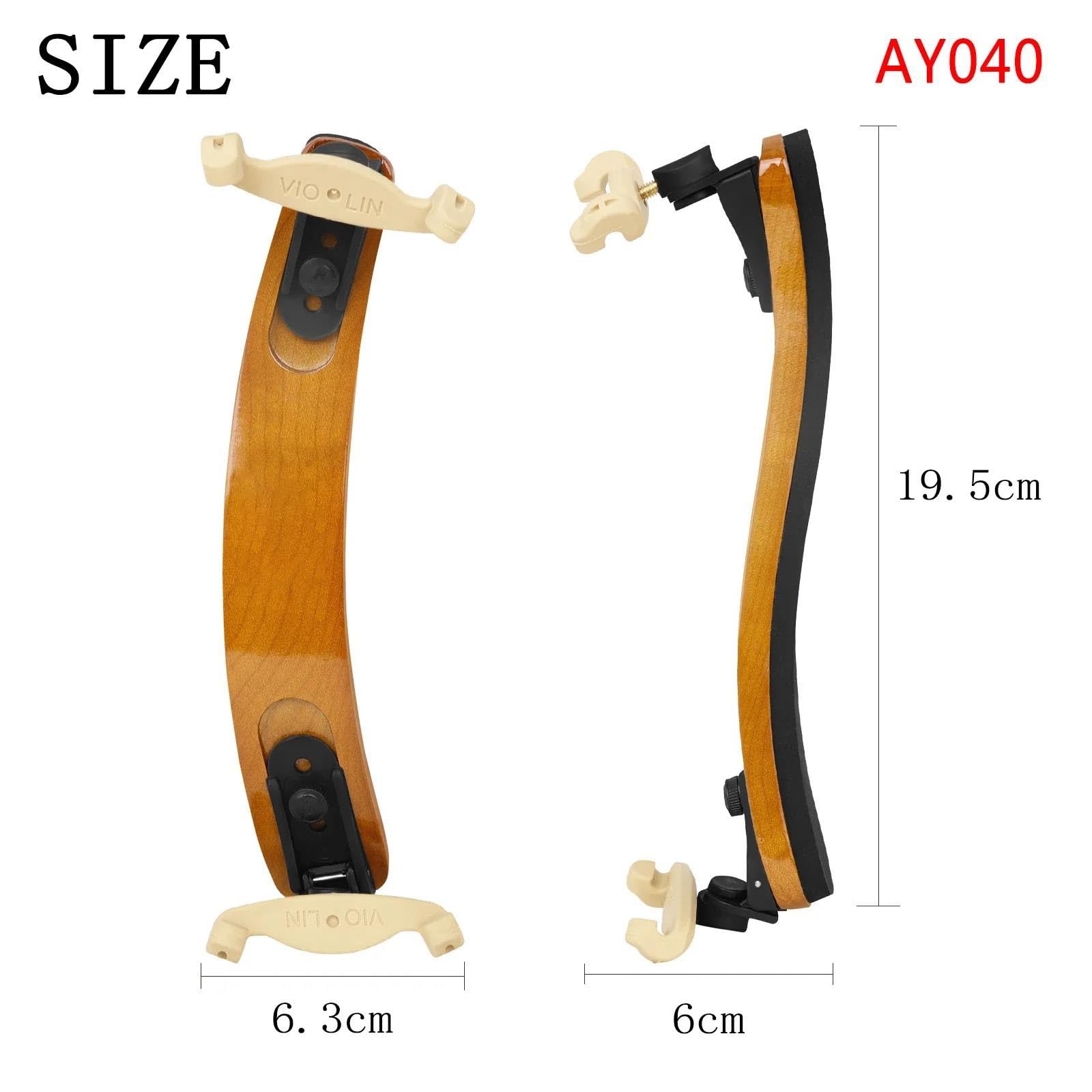 Reposapiés para almohadilla mentonera ajustable 3/4 4/4 piezas de accesorios acolchados partes violín | Reposa-hombros para violín(AY040)