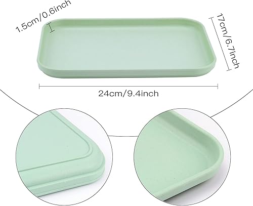 Miniatura 7 de Bandejas de arte de plástico, paquete de 8 bandejas apilables para actividades, bandeja organizadora de manualidades, bandeja de servir, bandeja de