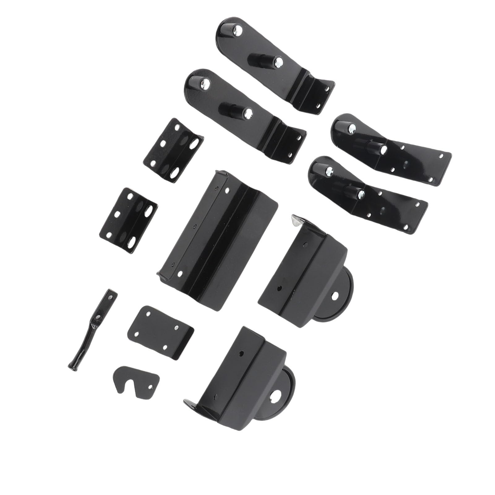 Topiky Kit Hardware per Cancelli Scorrevoli per Carichi Pesanti, Accessori per Cancelli a Rulli con Cuscinetti a Sfera, Kit Rulli per in Acciaio Al Carbonio Chiusura della Porta Stabile e Liscia