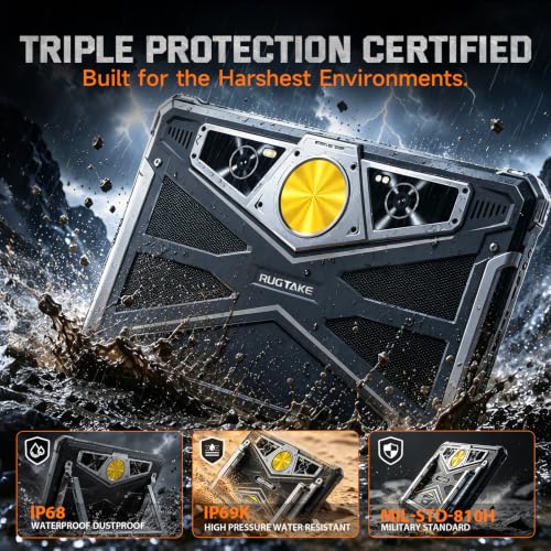 Image of T5 Pro 5G Rugged Tablet Android 16, 11 inch 20080mAh Waterproof Tablet | 32GB+256GB /2TB TF, 120Hz FHD+ Display, 64MP+16MP+20MP Night Vision, Gemini AI, 33W Fast Charging, IP68 /IP69K, FaceID /OTG /GPS