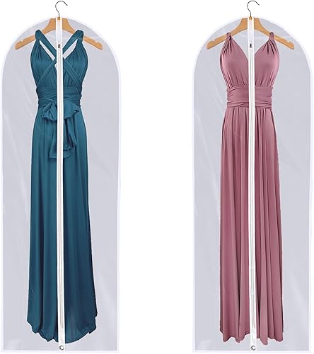 Vista 29 de Bolsa de ropa transparente para almacenamiento en el armario, bolsas de vinilo para colgar ropa, bolsas cortas para colgar ropa, fundas de abrigo