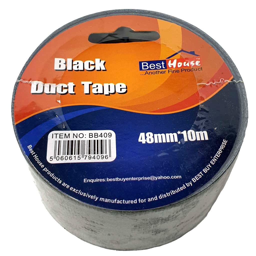 Best House Black Duct Tape Water Resistant Heavy Duty Duct Tap