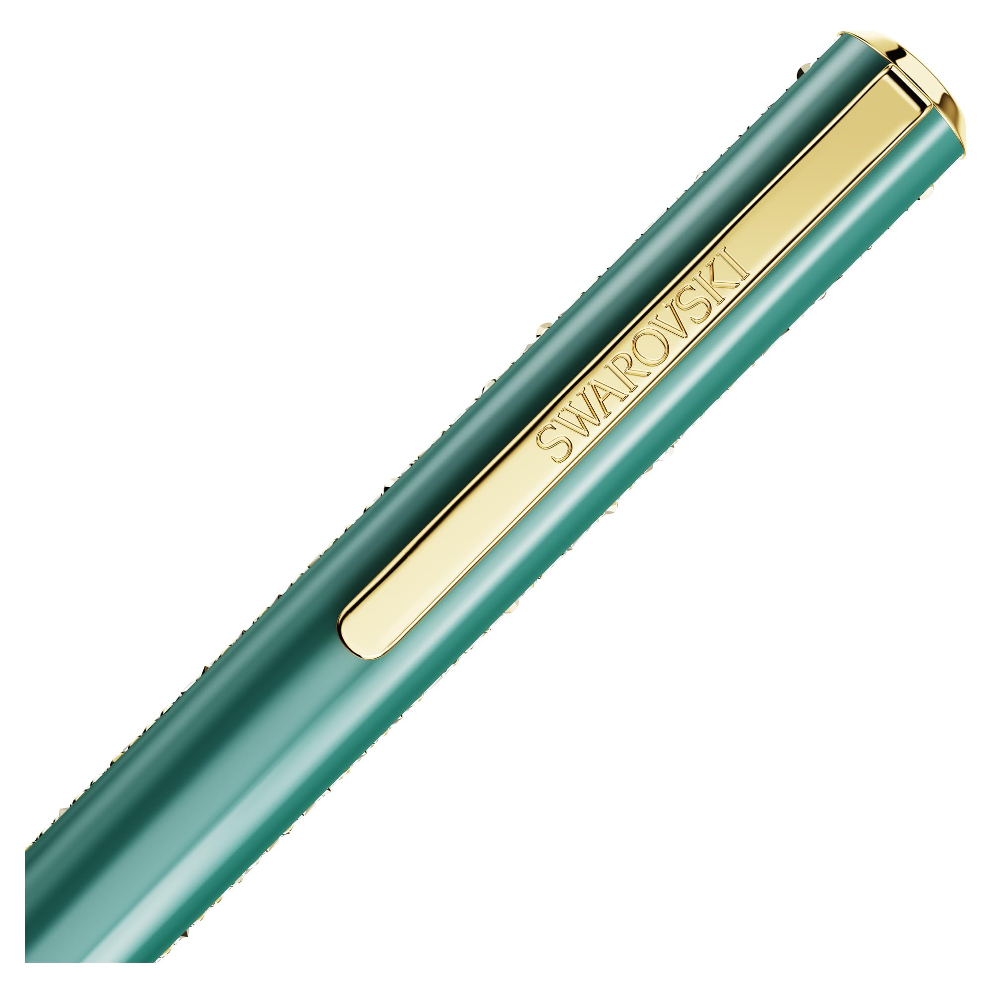 Swarovski Crystal Shimmer Glide ballpoint pen Green Green lacquered Gold-tone finish — view 3