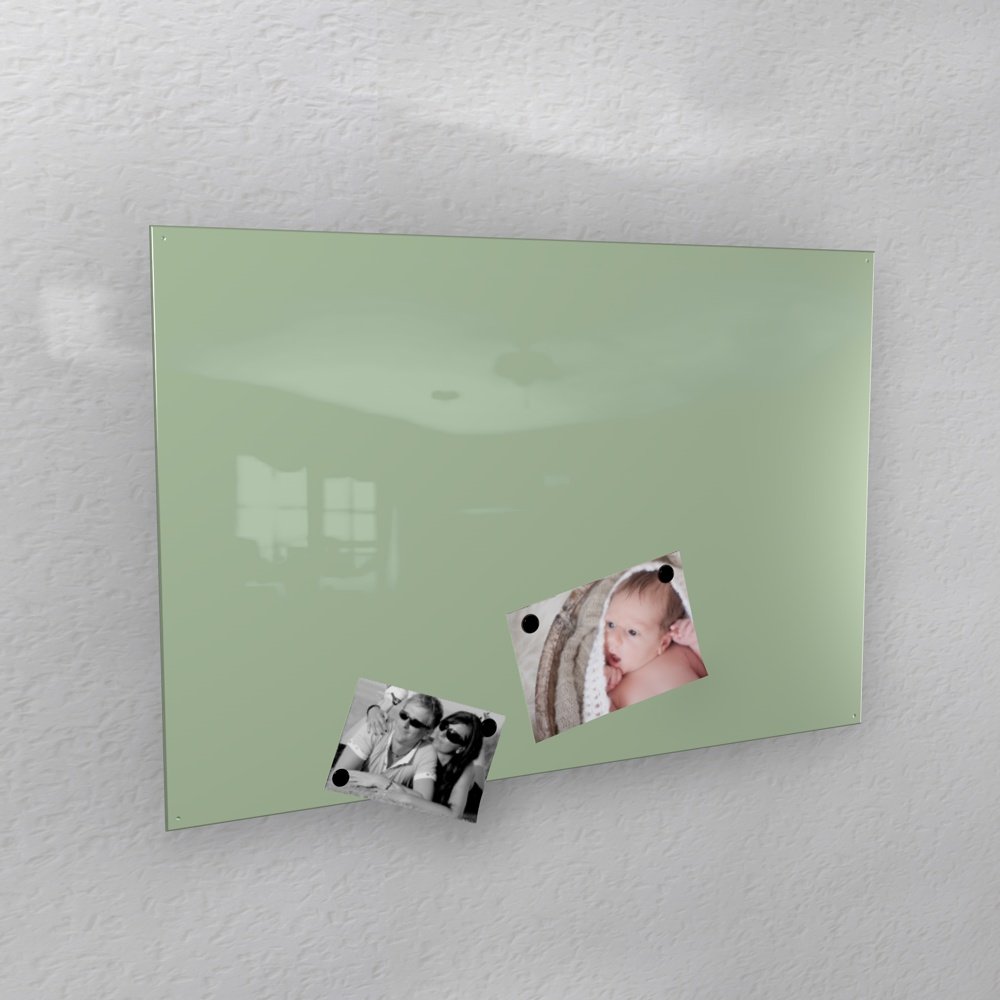 Magnetwand - Mint Glänzend RAL 6019 Weißgrün Hochglanz - 4 Verschiedene Größen Verfügbar: 40 x 60 cm ; 50 x 80 cm ; 60 x 90 cm ; 50 x 110 cm (60 x 90 cm)