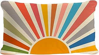 OGILRE Boho Colorful Sun Throw Pillows 12x20 Inch,Bedroom Decor Throw Pi...