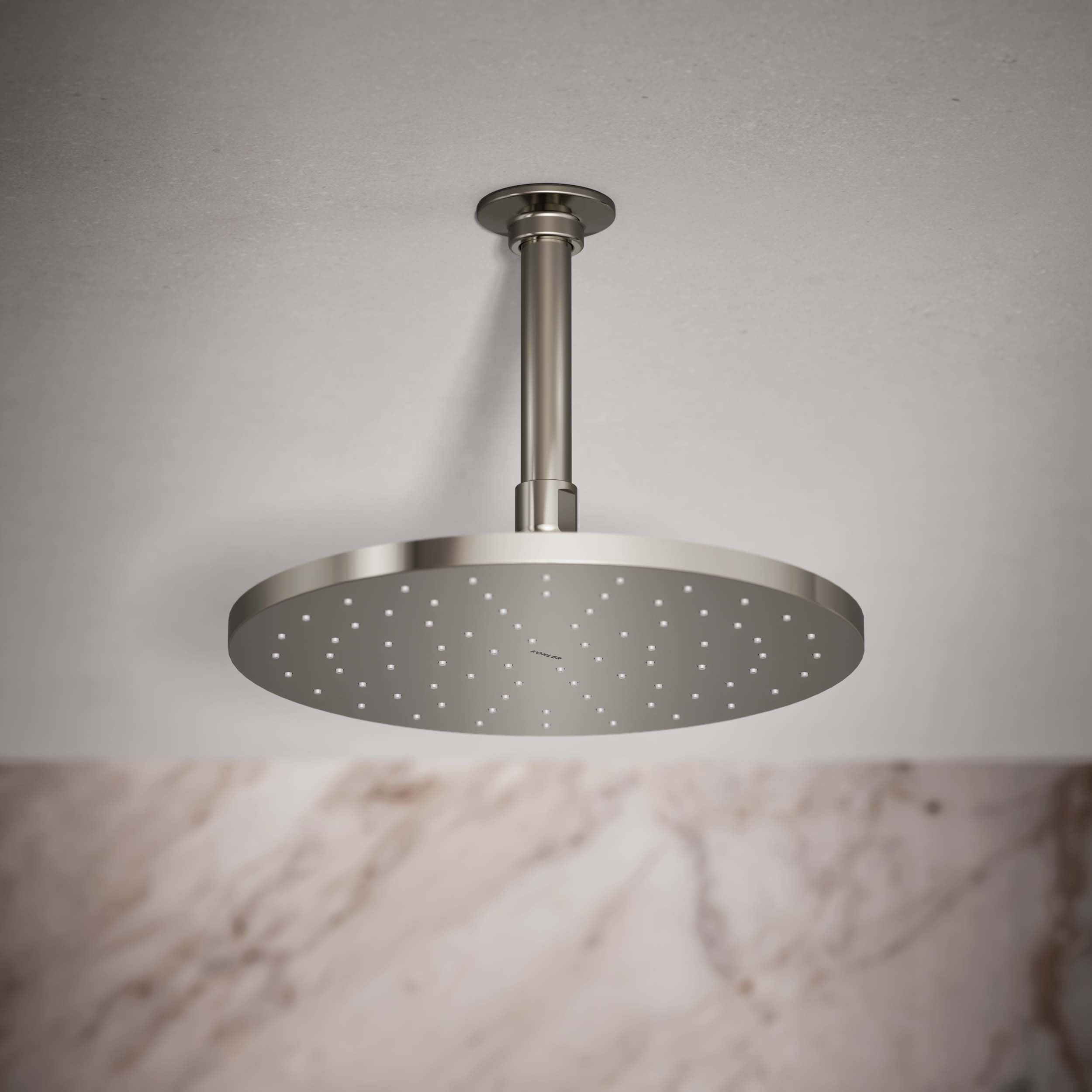 Runder Regenduschkopf Von Kohler – 25,4 Cm, Poliertes Chrom Für Luxuriösen Duschen