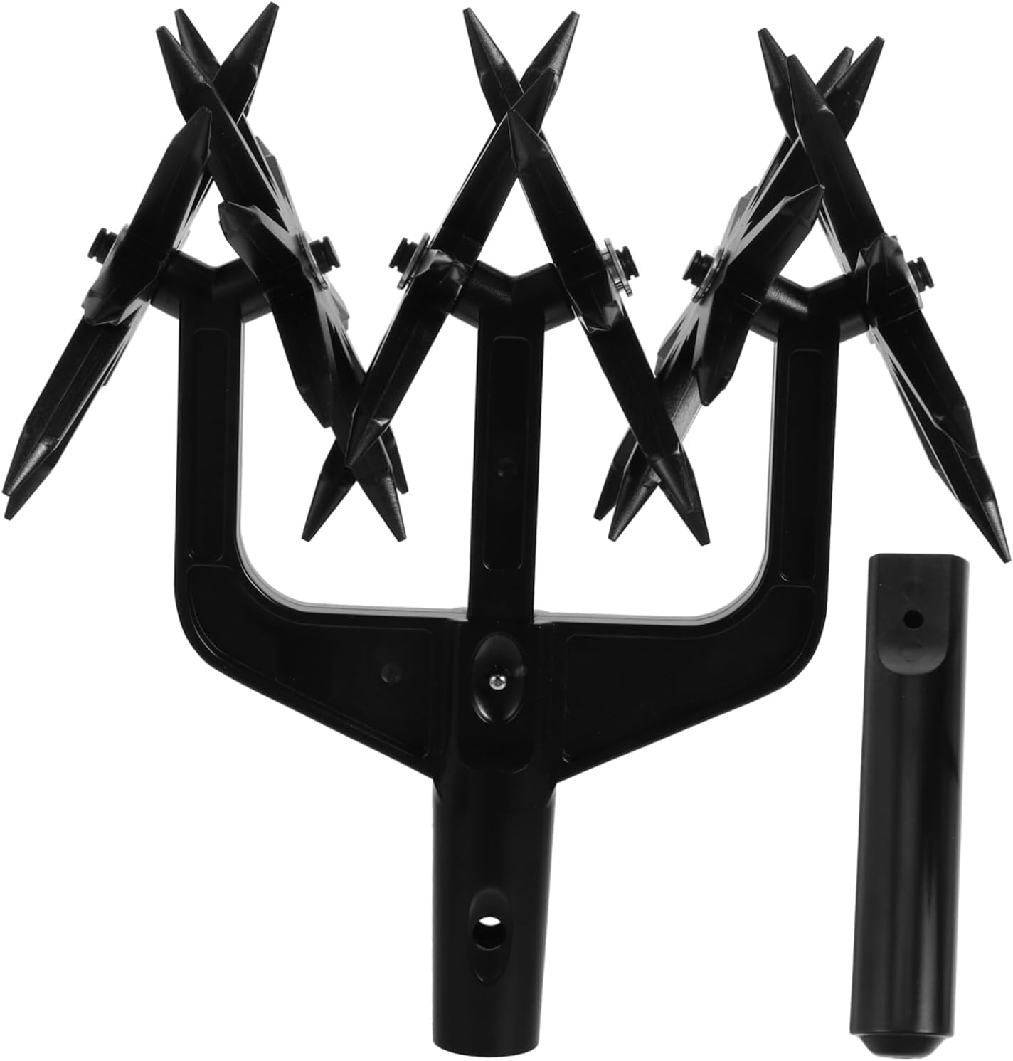 1set Soil Scarifier Tiller Tool Manual Rotary Cultivator for Garden Aeration Soil Mixing and Reseeding for Lawns and Gardens