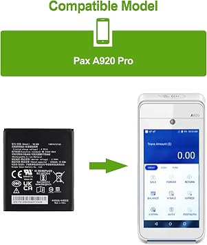 Rechargeable 0 Cycle Replacement Battery YW-008 Compatible with VEKEN Pax A920 Pro with Tools