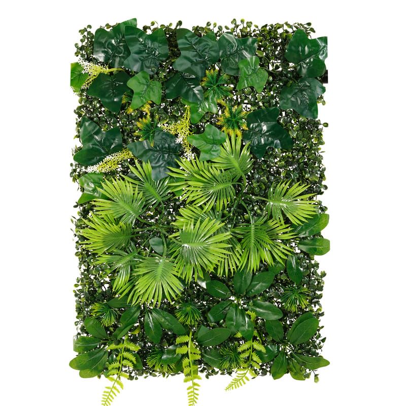 Image of Wall Grass (6 Pcs), Artificial Grass for Wall Decoration, Vertical Garden Artificial Mat, Artificial Grass Tiles for Balcony and Garden (Forest, 60cm x 40cm x 8cm, Plastic, Pack of 6)