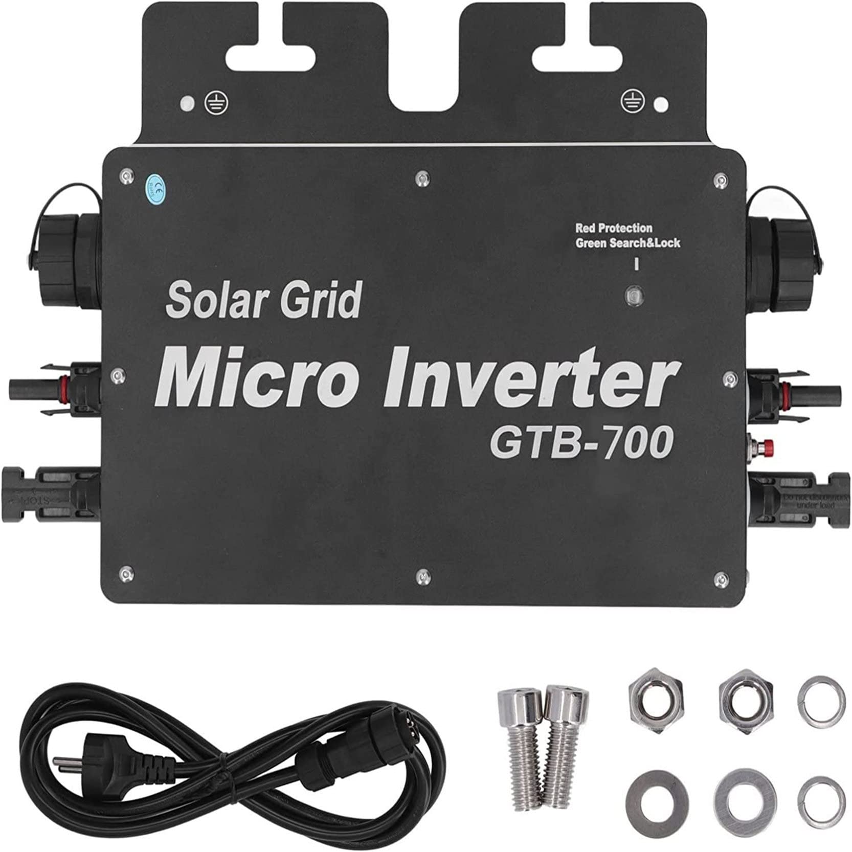 Micro Solar Inverter Grid Tied, WVC-400W, 600W, 700W, 800W MPPT Wodoodporny solarny inwerter sieciowy, sterowanie WIFI 120V 230V Autoidentyfikacja Mikroinwerter mocy,700W