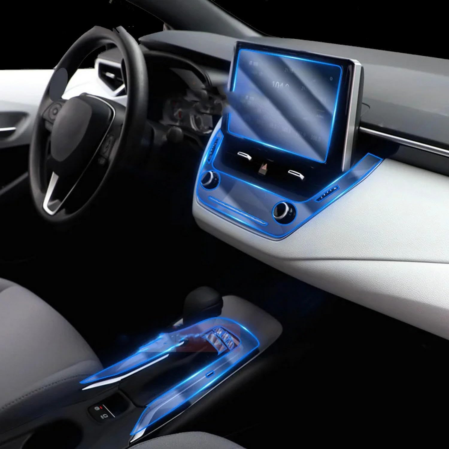 Film protecteur TPU haut de gamme pour l'intérieur de Toyota Corolla Cross
