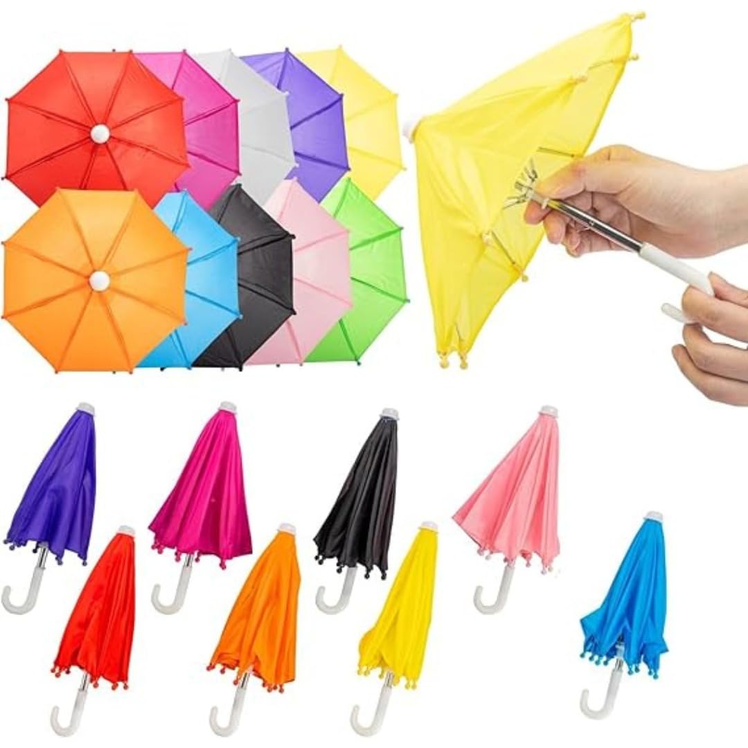 Wanna Party 5 Pack Colorful Cute Mini Umbrellas for Mehandi,Haldi Decoration Items,Photography Props Home Decoration Supplies-image-35