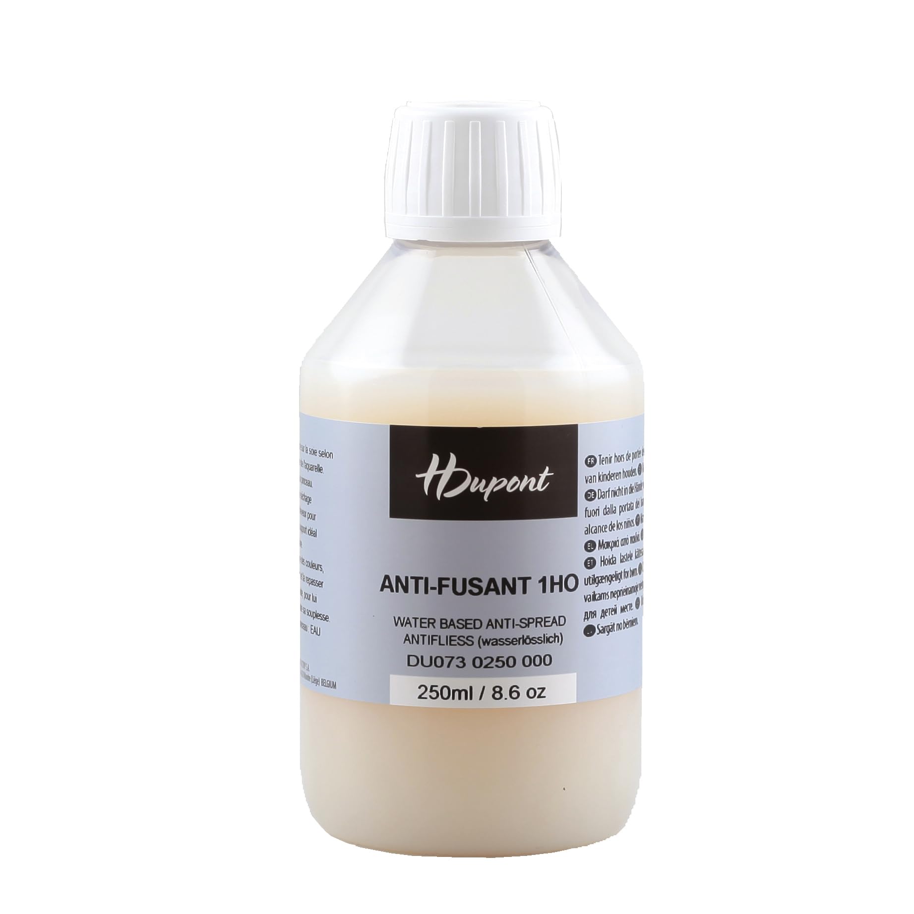 H DUPONT DU0730250000C - 1HO Water-Based Anti-fusant - 250 ml Bottle - Stops The Diffusion of Paint on Silk - Solvent Free