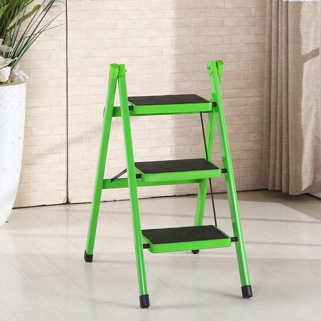 Taburete escalera de doble propósito plegable multifunción con peldaños para el hogar
