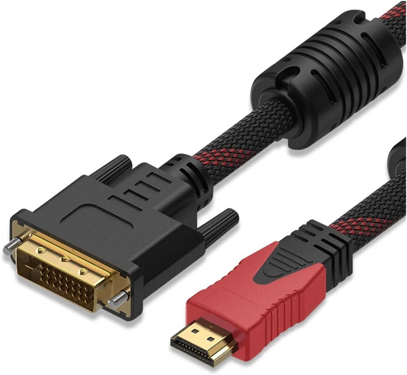 HDMI-Compatible to DVI Cable Male 24+1 DVI-D Adapter Bi-Direction 1080P for HDTV DVD Projector 4 PS/4/3 TV Box(5m)