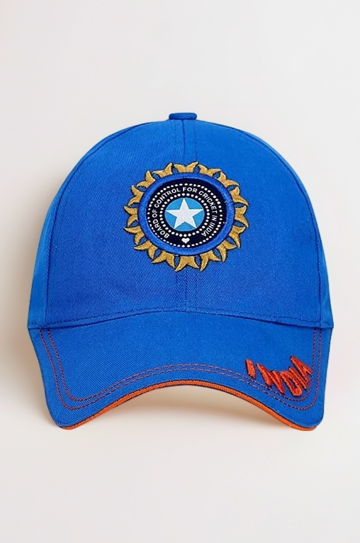 Men's and Women's India Cricket Cap Original Quality Head Caps for Men Unisex Mens Cap Adjustable Buckle Caps Men for All Sports Cricket Caps for Men Fans Sports Caps
