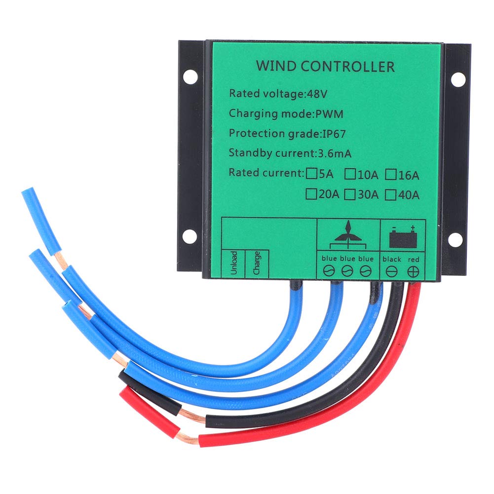 Controller per Generatore Eolico PWM in Lega di Alluminio con Diodo Emettitore di Luce per Barche da Pesca, Lampioni, Casa, Sorveglianza