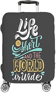 هوم برينت كفر ليكرا مميز لجميع حقائب السفر متعدد الالوان شكل 1 45 مقاس S يناسب حقيبة ارتفاع : 48-53 سم وعرض 32-36 وعمق 20-24