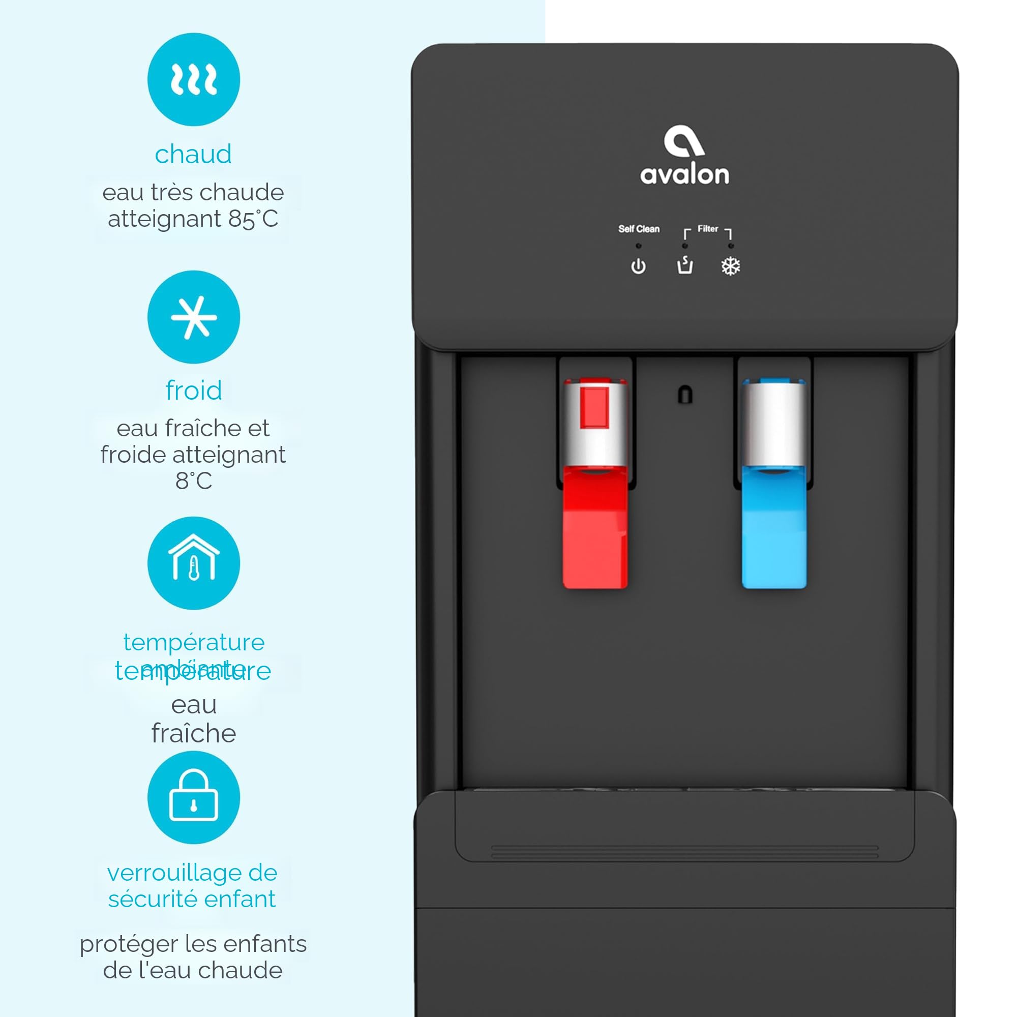 Avalon Distributeur dEau Avalon Edition Limitée Chargement au Fond et Autonettoyant