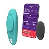Moxie Wearable Lay On Panty Vibrator | Remote & App Control Vibrating Sex Toy for Couples | Clitoral Stimulator with 10 Intensity Levels | Adult Sexual Pleasure Tools | Waterproof | Aqua