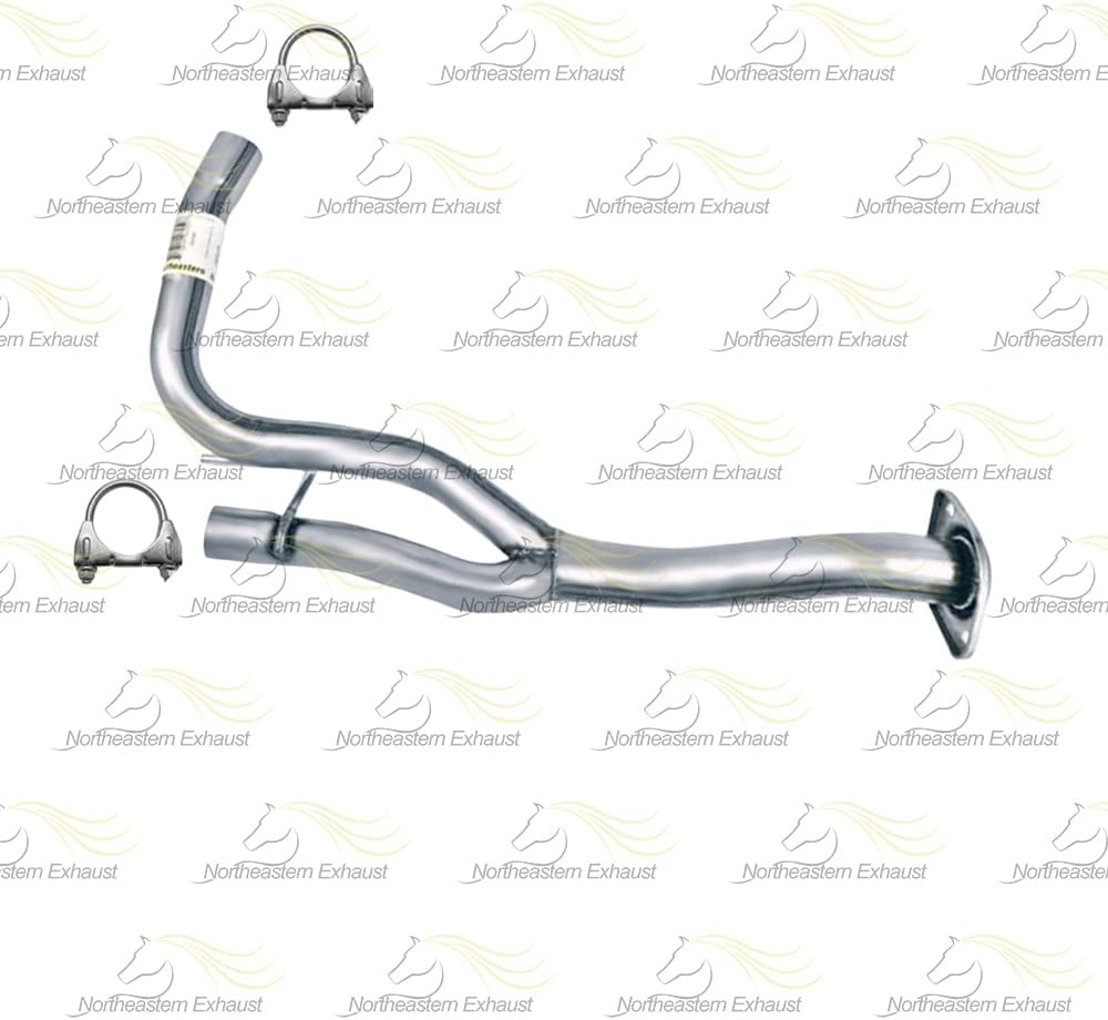 Exhaust Front Y Pipe Compatible for 2005-2007 Jeep Liberty 3.7L | Stainless Steel | Northeastern Exhaust | Free Clamps Included | Direct-Fit Replacement