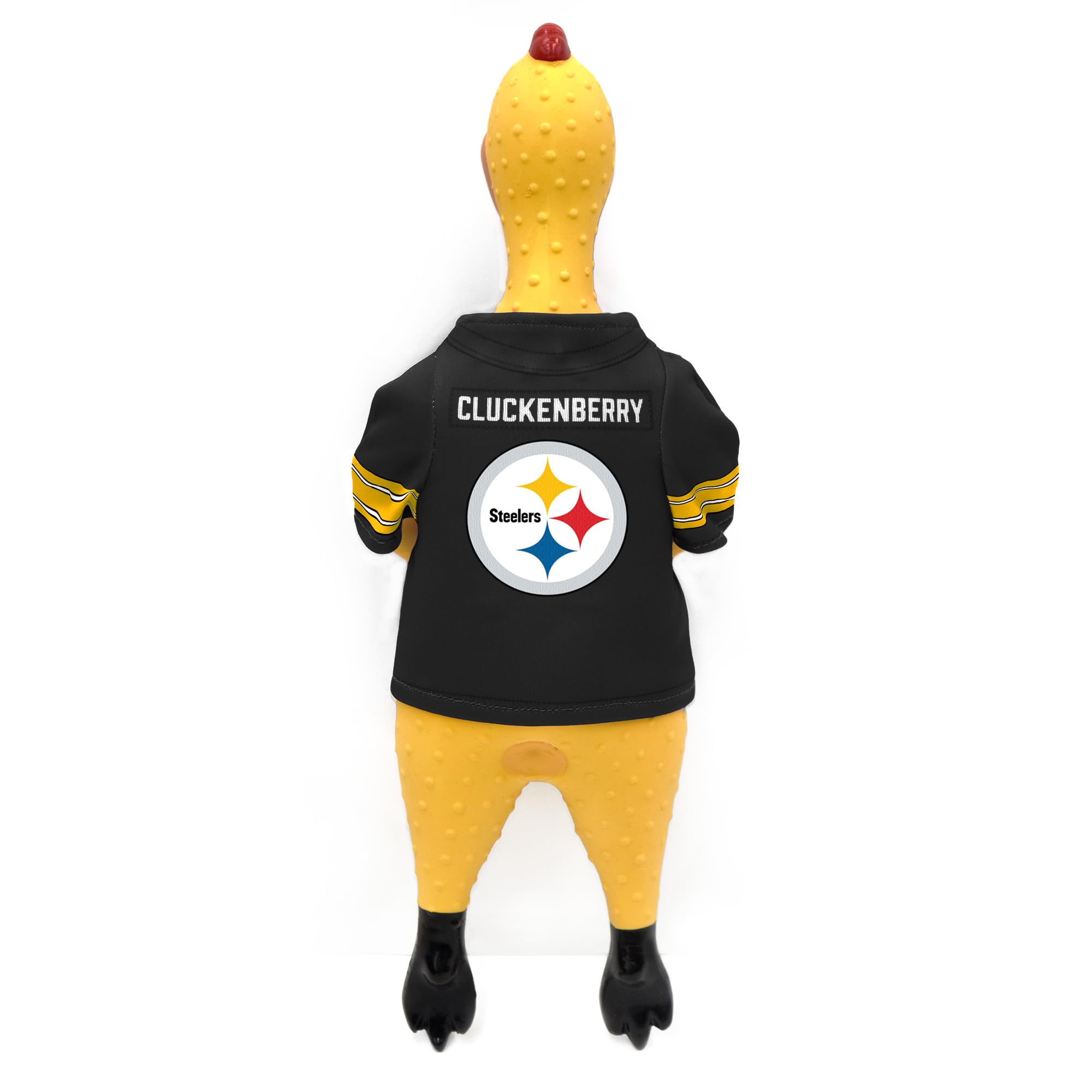 Littlearth NFL Team Rubber Chicken Toy Pittsburgh Steelers