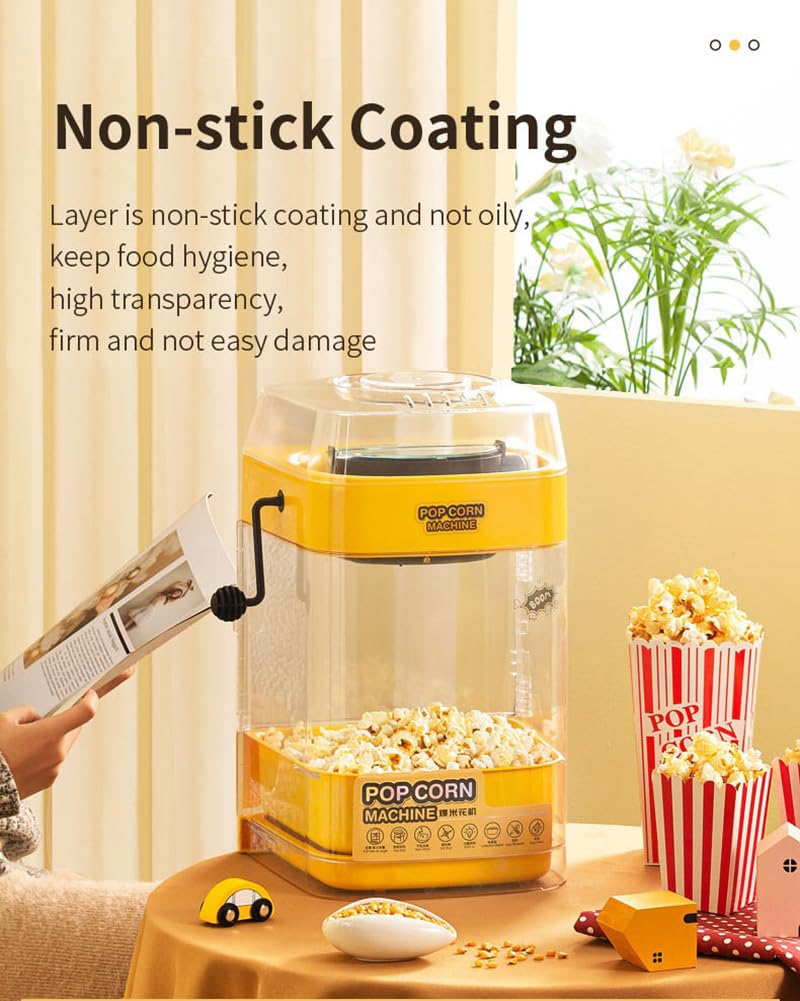 Macchina per popcorn, Macchina per popcorn, Macchina per popcorn ad aria calda, Popping Qucik da 2 minuti, per spuntini senza grassi, sani e senza olio, per bambini, Serate cinematografiche 350 W