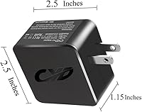 Vista 5 de CYD Cable de alimentación para laptop de 45 W, 19.5 V, 2.31 A, compatible con cargador de laptop Dell Inspiron 13 5368 5378 7352 7353 7359 7368 7378