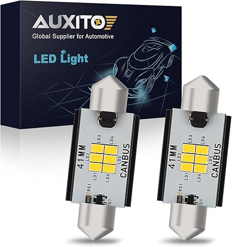 AUXITO Canbus - 578 bombillas LED de 400 lúmenes sin errores 211-2 212-2 de 1.614 in y 1.654 in, bombillas LED festoon para interior de automóvil,